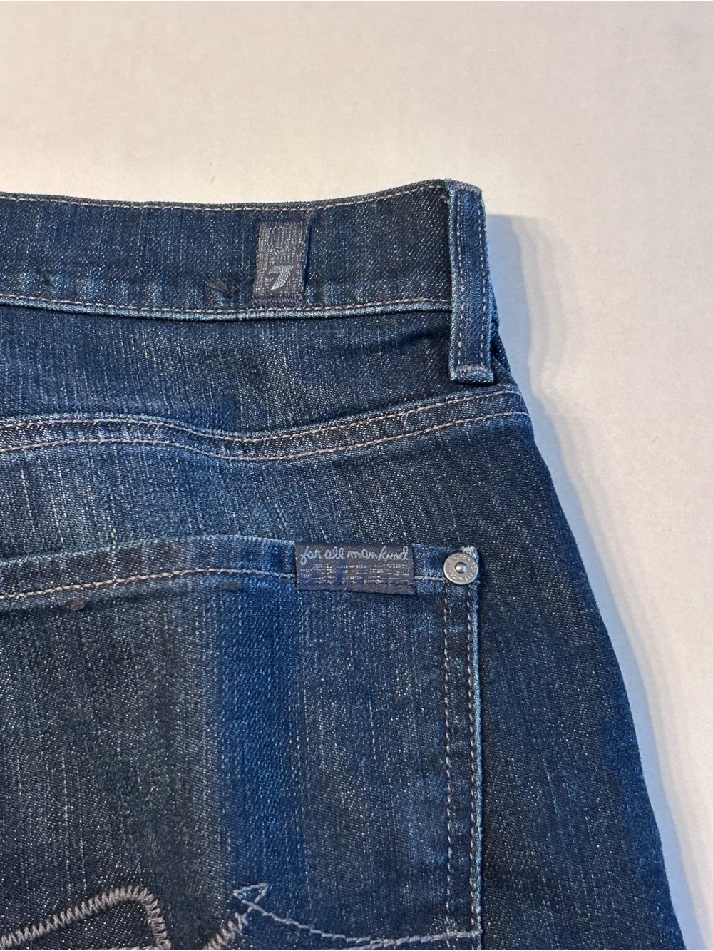 Men’s 7 For All Mankind Austyn Relaxed Straight Leg Jeans Dark Wash Size 32x33 - Picture 6 of 12